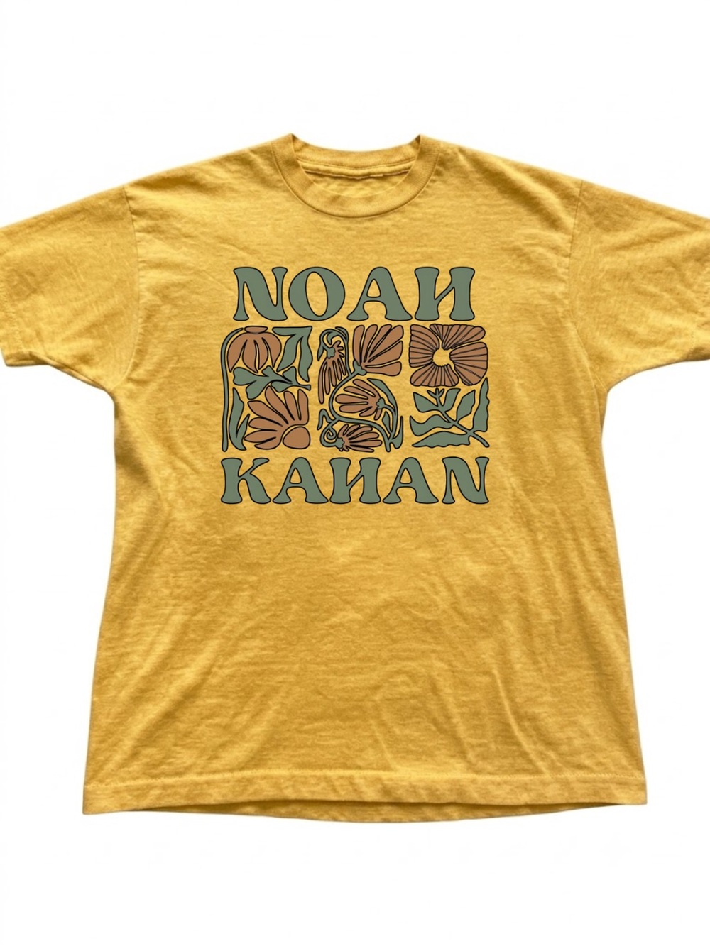 Gildan Noah Kahan Graphic Tee - Mustard Yellow
